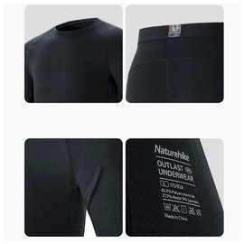 Комплект термобелья Naturehike NH22NY001 XXL черный (6927595704936), Размер: 2XL, Цвет: Black, изображение 3