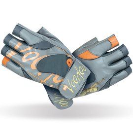 Перчатки для фитнеса MadMax MFG-921 Voodoo Light grey/orange S (MFG-921-ORG_S), Размер: S, Цвет: Серый/Оранжевый