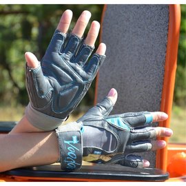 Перчатки для фитнеса MadMax MFG-921 Voodoo Mid grey/light blue S (MFG-921-BLU_S), Размер: S, Цвет: Серый/Голубой, изображение 6