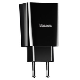 Зарядное устройство Baseus Speed Mini Dual U Charger 2USB, 2A, 10.5W Black (000005119), Цвет: Black, изображение 3