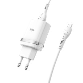 Зарядное устройство Hoco Micro USB Cable Smart FCP/AFC C12Q 1USB, 3A, 18W, QC3.0 White (000004774), изображение 2