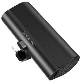 Повербанк Borofone Pocket iP 5000 mAh Black BJ35 (6941991103049), Цвет : Чёрный