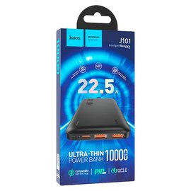 Повербанк HOCO Astute J101 10000 mAh Black (6931474782472), Ёмкость: 10 000 mAh, Цвет : Чёрный, изображение 6