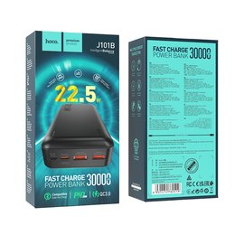 Повербанк HOCO Astute J101B 30000 mAh Black (6931474782519), Ёмкость: 30 000 mAh, Цвет : Чёрный, изображение 5