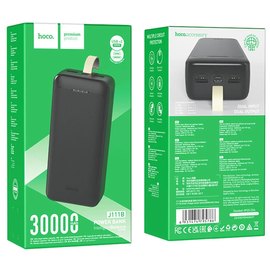 Повербанк HOCO Smart charge J111B 30000 mAh Black (6931474795786), Ємність: 30 000 mAh, Колір: Чорний, зображення 5