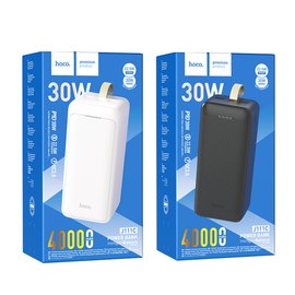 Повербанк HOCO Smart charge J111C 40000 mAh 30W Black (6931474795809), Ёмкость: 40 000 mAh, Цвет : Чёрный, изображение 5