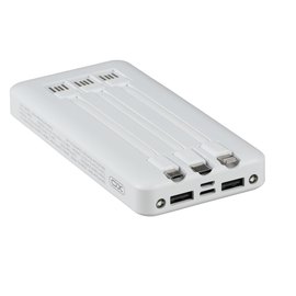 Повербанк XO PR162 with emergency lighting 10000 mAh White (6920680829842), зображення 4