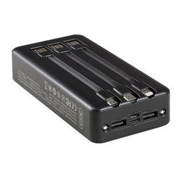 Повербанк XO PR163 with emergency lighting 20000 mAh Black (6920680829866), Колір: Чорний, зображення 3
