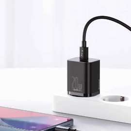 Зарядное устройство Baseus Super si Quick Charger Type-C, QC/PD, 3A, 20W Black (000006915), изображение 4