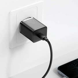 Зарядное устройство Baseus Super si Quick Charger Type-C, QC/PD, 3A, 20W Black (000006915), изображение 5