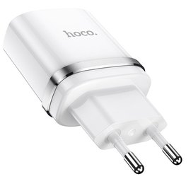Зарядное устройство Hoco Ardent single port charger N1 1USB, 2.4A, 12W Safety Certified White (000006450), Цвет: White, изображение 2
