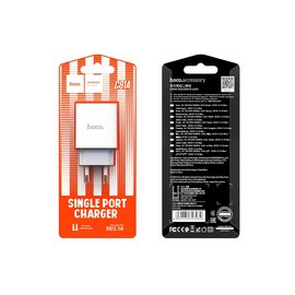 Зарядний пристрій Hoco Asombroso C81A 1USB, 2.1A White (000006088), зображення 4