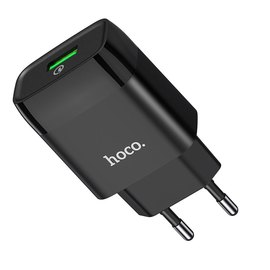 Зарядное устройство Hoco Micro USB cable Glorious charger set C72Q 1USB, QC3.0/FCP/AFC, 3A, 18W Black (000006437), Цвет: Black, изображение 3