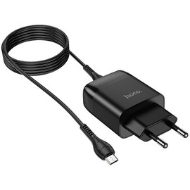 Зарядное устройство Hoco Micro USB cable Glorious charger set C72Q 1USB, QC3.0/FCP/AFC, 3A, 18W Black (000006437), Цвет: Black, изображение 4