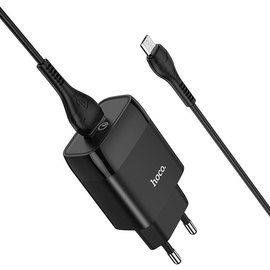 Зарядное устройство Hoco Micro USB cable Glorious charger set C72Q 1USB, QC3.0/FCP/AFC, 3A, 18W Black (000006437), Цвет: Black, изображение 5