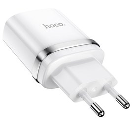 Зарядное устройство Hoco Type-C Cable Ardent charger set N1 1USB, 2.4A, 12W Safety Certified White (000006448), Цвет: White, изображение 2