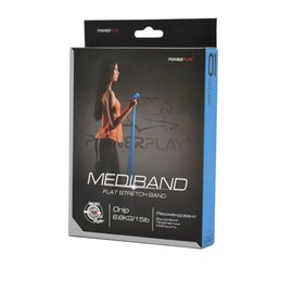 Еспандер-стрічка PowerPlay 4112 0.4мм MediBand Light Синя 6.8 кг (PP_4112_Blue_Light), Колір: Синій, Навантаження: 6.8 кг, зображення 4
