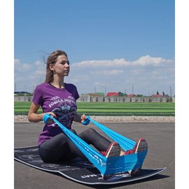 Еспандер-стрічка PowerPlay 4112 0.4мм MediBand Light Синя 6.8 кг (PP_4112_Blue_Light), Колір: Синій, Навантаження: 6.8 кг, зображення 6