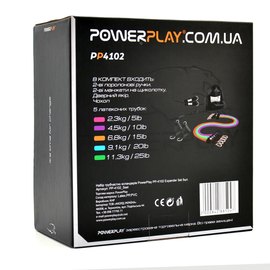Набор трубчатых эспандеров PowerPlay PP-4102 Expander Tube Set 5 шт (PP-4102_5set), изображение 4