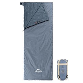 Спальный&nbsp;мешок Naturehike Ultralight LW180 NH21MSD09 правый (15&deg;C), XL, серо-синий (6927595777978-R), Сторона застежки: Правая, изображение 2