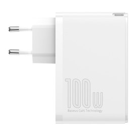Зарядное устройство Baseus GaN2 Pro Quick Charger 2USB/2Type-C, QC/PD, 100W, 5A White (000007513), изображение 4
