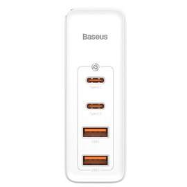 Зарядное устройство Baseus GaN2 Pro Quick Charger 2USB/2Type-C, QC/PD, 100W, 5A White (000007513), изображение 6