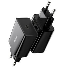 Зарядное устройство Baseus Speed Mini Quick Charger 1C 1Type-C, PD/QC,20W, 3A Black (000007515), изображение 3