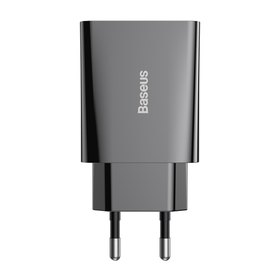 Зарядное устройство Baseus Speed Mini Quick Charger 1C 1Type-C, PD/QC,20W, 3A Black (000007515), изображение 5
