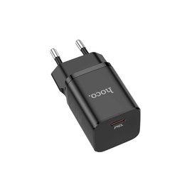 Зарядний пристрій Hoco Rigorous charger N19 Type-C, 25W, 3A, QC/PD Black (000007850), зображення 2