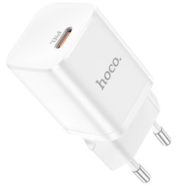 Зарядное устройство Hoco Type-C to Lightning cable Rigorous charger set N19 Type-C, 25W, 3A, QC/PD White (000007847), Цвет: White, изображение 2