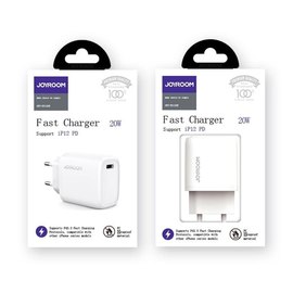 Зарядное устройство JOYROOM Intelligent fast charger NRT-DY139E 1Type-C, QC/PD, 3A/20W White (000007107), изображение 3