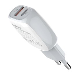 Зарядное устройство Ldnio Type-C to Lightning Cable A2313C 1USB/1Type-C, QC/PD, 3A White (000007902)