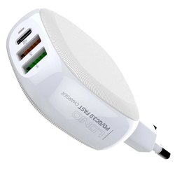 Зарядное устройство Ldnio Type-C to Lightning Cable A3510Q 2USB/1Type-C, QC/PD, 3A/28.5W White (000007905)