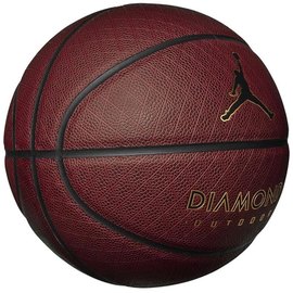 Мяч баскетбольный Nike Jordan Diamond Outdoor 8P Deflated Amber/Black/Metallic Gold/Black size 7 (J.100.8252.891.07), изображение 2