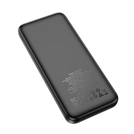 Повербанк HOCO Smart charge J111 10000 mAh Black (000010264), Ёмкость: 10 000 mAh, Цвет : Чёрный, изображение 2