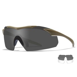 Защитные баллистические очки Wiley X Vapor 2.5 Grey/Clear Tan Frame (18272), изображение 2