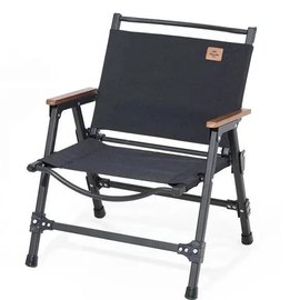 Кресло складное Naturehike NH21JJ002 большой, алюминий, черный (6975641888420)