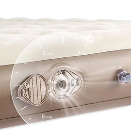 Матрас надувной Naturehike CNH23DZ10001 со встроенной помпой светло-коричневый (6976023929823), изображение 3