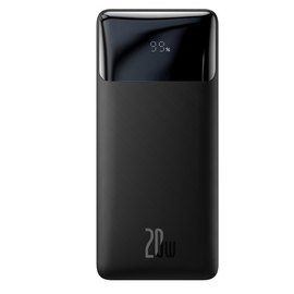 Повербанк Baseus Bipow Digital Display 10000 mAh 20W Black (6932172618254), Цвет : Чёрный