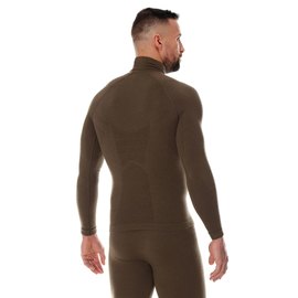 Футболка с длинным рукавом Brubeck Ranger Wool LS14200 khaki L (LS14200-L-khaki), Размер: L, Рост: 176-182 см, изображение 3