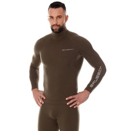 Футболка з довгим рукавом Brubeck Ranger Wool LS14200 khaki XXL (LS14200-XXL-khaki), Розмір: 2XL, Зріст: 188-194 см, зображення 2