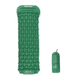 Надувной матрас с подголовником Naturehike CNK2300DZ0001, темно-зеленый (6976023929540), Цвет: Зелёный, изображение 2
