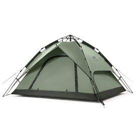 Палатка Naturehike NH21ZP008, трехместная автоматическая, темно-зеленая (6976023922336)