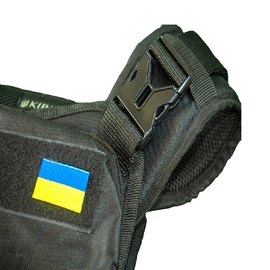 Плитоноска Kirasa тактична кордура чорний (KI103), Колір : Чорний, зображення 2