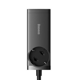 Зарядное устройство Baseus GaN3 Pro Desktop Powerstrip AC/2USB/2Type-C, 100W, QC/PD Black (000009748), изображение 2
