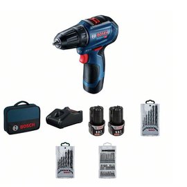 Аккумуляторный бесщеточный шуруповерт Bosch Professional GSR 12V-30 + 3 набора насадок (06019G9001), изображение 5