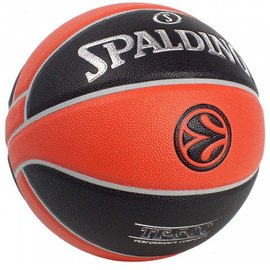 Мяч баскетбольный Spalding Euroleague TF-500 черный/оранжевый size 7 (77101Z), изображение 4
