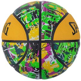 Мяч баскетбольный Spalding Graffitti желтый/мультиколор size 7 (84374Z), изображение 2