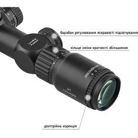 Оптический прицел Discovery Optics HT 6-24x44 SFIR FFP (30 мм, подсветка) 231011, изображение 5