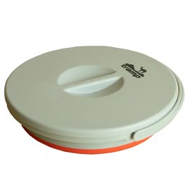 Відро складне силіконове Tramp з кришкою 5 л теракотове TRC-127-red, зображення 3